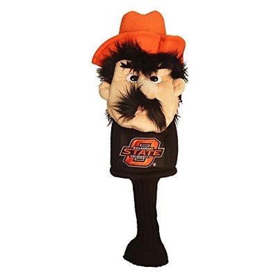 Team Golf NCAA Oklahoma State Cowboys Mascotte Golf Club Headcover, Past op de meeste Oversized Drivers, Extra Lange Sok voor Schacht Bescherming, Officieel gelicentieerd Product