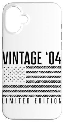 Bandiera degli Stati Uniti d'America Edizione Limitata - Vintage 2004 Custodia per iPhone 16 Plus