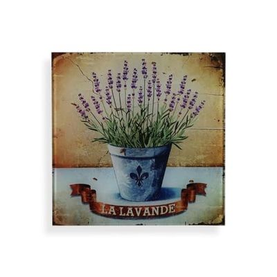 Versa Cuadro Lavanda Cristal 1 x 30 x 30 cm