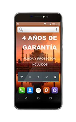 Intex Aqua Prime 3G – Smartphone con schermo da 5.5” HD 3G, Quadcore, Dual SIM, fotocamera posteriore da 5 e 2 MP, Custodia e Pellicola Protettiva incluse, colore: grigio grafite