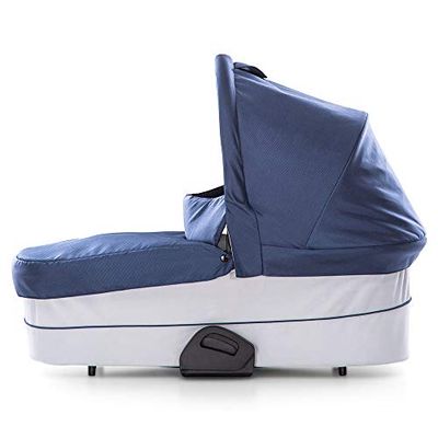 Hauck Saturn R of Mars Babybadje voor combi kinderwagen, voor baby's vanaf de geboorte tot 9 kg, inclusief zachte matras, raam met ventilatie, stabiel, grote zonnekap, opvouwbaar, blauw