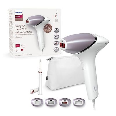 Philips Lumea Prestige IPL BRI949 – Depilación basada en luz para una piel lisa y duradera – Incluye 4 cabezales especiales y corrector