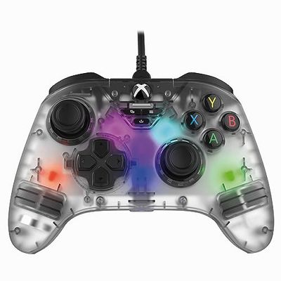 Controller SNAKEBYTE GAMEPAD RGB X SB922350 trådbunden spelplatta för Xbox/PC Transparent