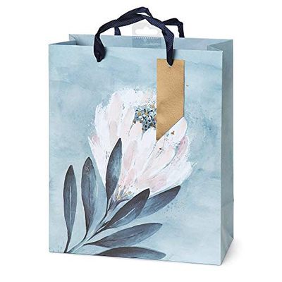 Hotchpotch Medium Floral Gift Bag - Blue