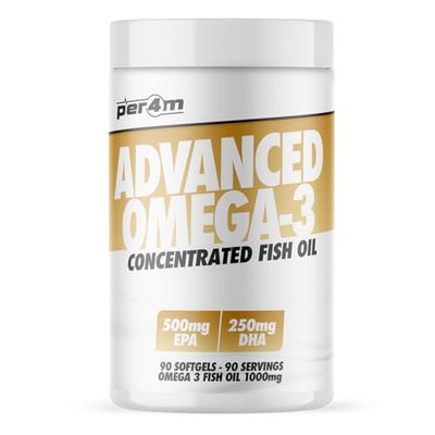 Per4m Advanced Omega-3 90 Cápsulas Blandas – Cápsulas de Omega-3 para la salud del corazón y las articulaciones.