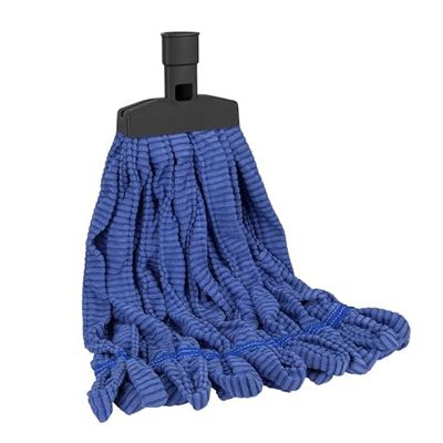 SWOPT Mocio in microfibra – Testa di mocio in microfibra per l'uso su legno, laminato e pavimenti in piastrelle, pulizia senza pelucchi – solo testa, manico venduto separatamente, 5111C6