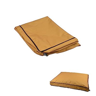 LOVE STORY, Federa rettangolare in poliestere Oxford, 80 x 60 cm, mix & match, senape