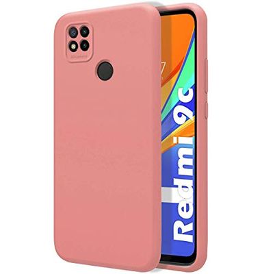 Ultra mjukt flytande silikonfodral för Xiaomi Redmi 9C Färg Rosa