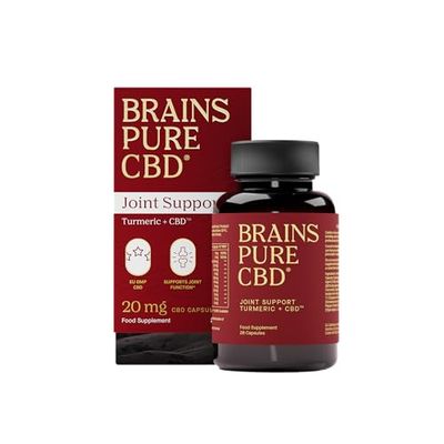 Brains Pure 560 mg CBD + Turmeric, Made in The UK