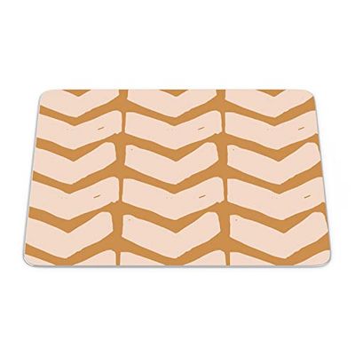 Bonamaison, Tappetino per mouse rettangolare, con stampa digitale, antiscivolo, per ufficio e casa, dimensioni: 22 x 18 cm