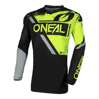 O'Neal Element Motocross Jerseys, Black/Neon Yellow, XL