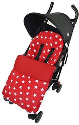 Polaire Chancelière/Cosy orteils Compatible avec Graco Stadium Duo Quattro Evo mosaïque étoile rouge