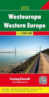 Western Europe f&b (+r): Wegenkaart 1:2 000 000