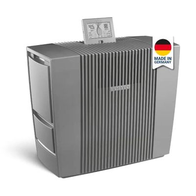 Venta Hybrid AH902 Professionnel, 2 en 1 : humidification de l'air par lavage de l'air avec purification simultanée de l'air des allergènes, poussières fines + virus, pour pièces jusqu'à 70 m², gris