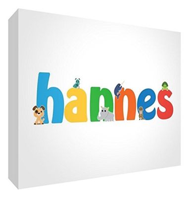 Little Helper HANNES-A6BLK-15DE Diamant Poli Baby Souvenir/Token, les noms Cute Illustrations et personnalisation, 10,5 x 15 x 2 cm, moyen