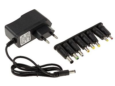 KALEA-INFORMATIQUE Zewnętrzny zasilacz od 220 V do 9 V DC 1,5 A dostarczany z 8 adaptowalnymi zaślepkami. Zastąpi zasilacz 9V 0,25A 0,5A 0,75A 1A 1,25A 1,5A