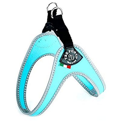 Tre Ponti Easy Fit Classic Fix Harnais pour Chien Bleu Taille 4