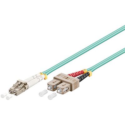 PW WP WPC-FP3-5LCSC-100 Glasvezel kabel 10 m LC SC OM3 Blauw - Glasvezel kabel (10 m, OM3, LC, SC, Male Connector/Male Connector, blauw)