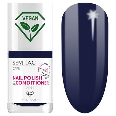 Semilac 039 klassiskt semilac-nagellack med balsam 2-i-1 BREATHable-teknik 7 ml