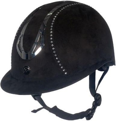 HKM Unisexe Illusion Diamond Casque Noir S
