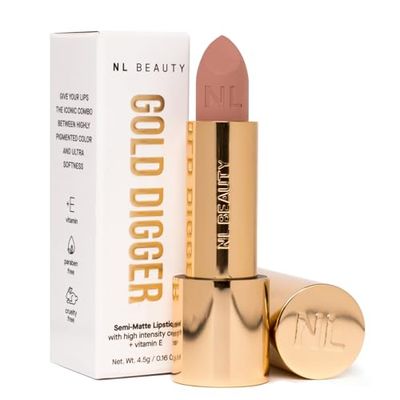 NL BEAUTY No. 06 DREAM BIG - Creamy, Semi-Matte Lipstick - Lipstick with a velvety finish, enriched with Vitamin E - GOLD DIGGER 4.5 g