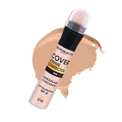 Dermacol-Cover Xtreme Stick correcteur, liquide correcteur longue durée non allergène avec SPF30, formule légère à haute couvrance, correcteur de cernes pour les peaux à tendance acnéique. No. 5 (221)
