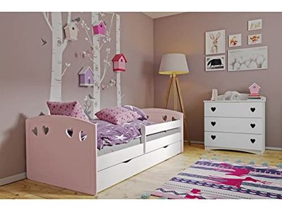 KOCOT KIDS Julie Lit de Jour, Bois d'ingénierie, Rose Pale, 1 Personne