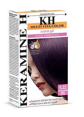 Keramine H Crema Gel Castano Chiaro Malva Intenso 110 ml