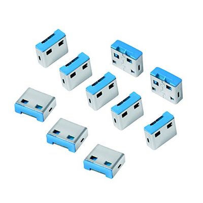 LogiLink USB Porta de Blocker Cadeado cinzento 10 x Schlösser
