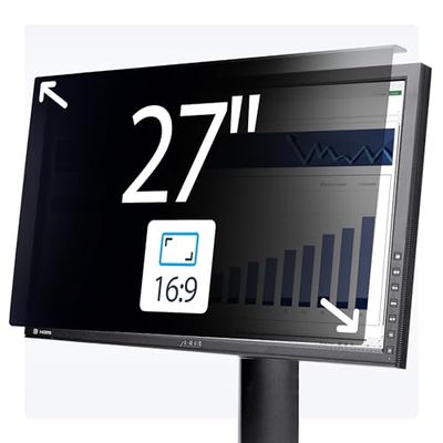 StarTech.com Filtro de Privacidad 16:9 para Monitor de 27" - Colgante - Protector Acrílico de Pantalla - +/- 30°