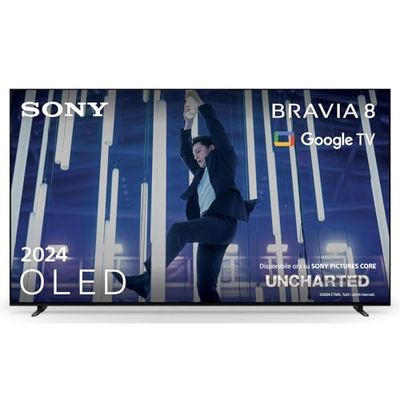 Sony BRAVIA 8 OLED 77 Pollici 4K HDR Google Smart TV (2024) | Gaming Menu per PlayStation 5, IMAX Enhanced, Dolby Vision Atmos, Chromecast, AirPlay, 120Hz 77XR80