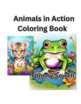animals in action coloring book