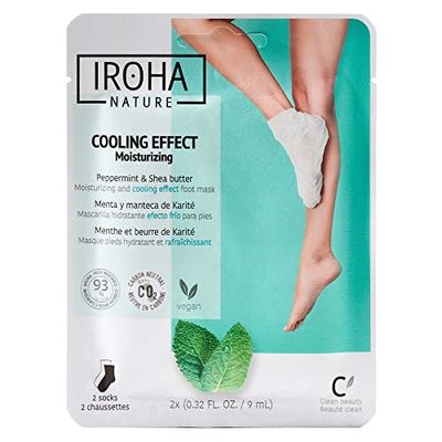 Iroha Fotsäckmask – Peppermint strumpor – avslappning (1 x 2 stycken)