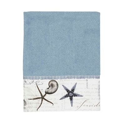 Avanti Antigua Guest - Asciugamani di carta, 100% Cotone, Nebbia blu., Telo da bagno