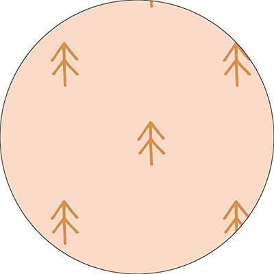 Bonateks, Round Digital Printed Mouse Pad, Non-Slip Base, for Office and Home, Diameter:22cm