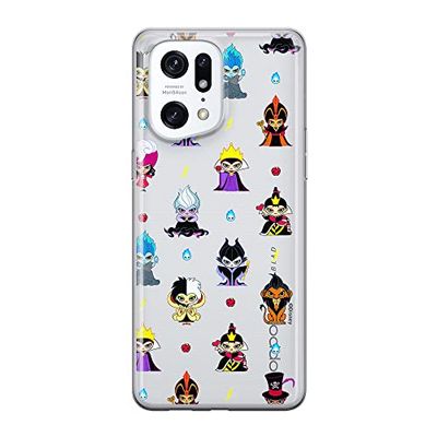 ERT GROUP mobiltelefonfodral för Oppo FIND X5 PRO originalt och officiellt licensierat Disney mönster Disney Villains 007 optimalt anpassad till formen på mobiltelefonen, gedeeltelijk transparant