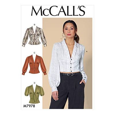 McCall's M7978 Patron de couture, modèle, papier, blanc, divers
