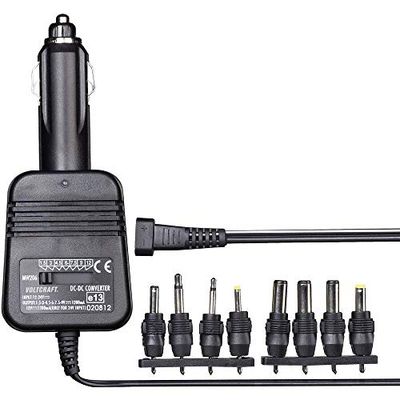 VOLTCRAFT DC/DC-omvandlare 12 V/DC, 24 V/DC - 1.5 V/DC, 3 V/DC, 4.5 V/DC, 6 V/DC, 7.5 V/DC, 9 V/DC, 12 V/DC/1.2 A 14.4
