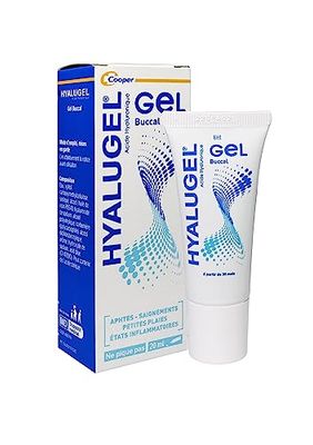 HYALUGEL - Gel buccal - Aphtes - Petites plaies - Etats inflammatoires (saignement)- Acide Hyaluronique - Goût menthe-citron - Tube - 20 mL