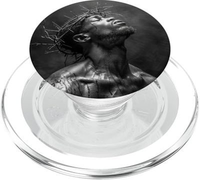Jesús negro, cristianismo, iglesia, Cristo, Jesús PopSockets PopGrip para MagSafe