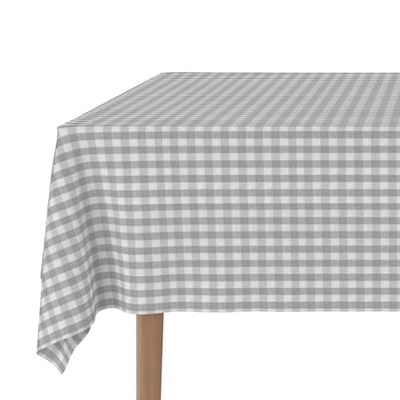 Martina Home Vichy Tafelkleed TEFLONIERT, lichtgrijs, 220 x 140 cm
