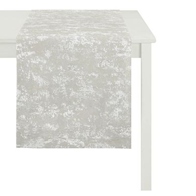 APELT Chemin de Table, Polyester, Beige, 45 x 140 x 0,5 cm