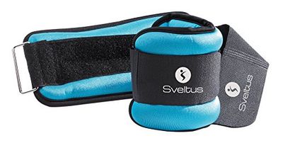 Handvoet gewichtsmanchetten paar PRO 2 x 0,75 kg turquoise