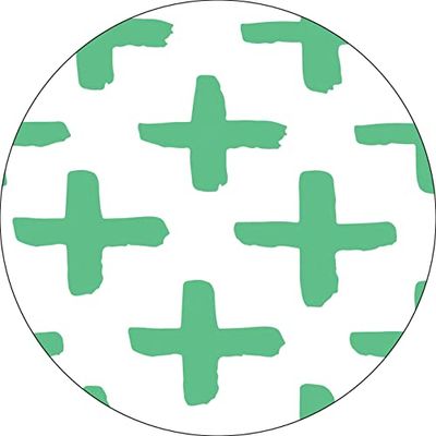 Bonateks, Tappetino per mouse rotondo con stampa digitale, base antiscivolo, per ufficio e casa, diametro: 22 cm