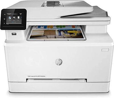 HP Color LaserJet Pro M183fw 7KW56A, Stampante Multifunzione A4, Stampa Fronte e Retro Manuale a colori, 16 ppm, USB, Wi-Fi, Ethernet, ADF, Fax, Schermo LCD a icone, Grigia