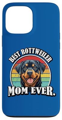 Funny Retro Vintage Best Mom Ever Rottweiler Lover Custodia per iPhone 13 Pro Max