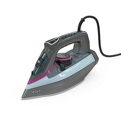 Tesla IR400GP Strijkijzer, 3100 W, tank 380 ml, anti-aanbak-keramische strijkzool, lekvrije technologie, grijs