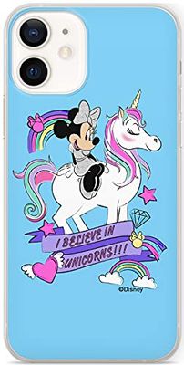 ERT GROUP etui na telefon Apple Iphone 12 Mini, case oryginalny i oficjalnie licencjonowany przez Disney, wzór Minnie 035, optymalnie dopasowane, plecki z TPU