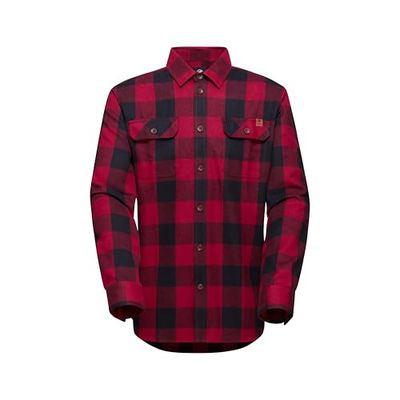 Mammut Tamaro Långärmad T-shirt Herr, blodröd-svart, XL