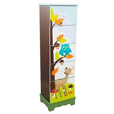 Fantasy Fields TD-11736A Enchanted Woodland Meubles de rangement 5 tiroirs Bois 26,67 x 22,23 x 90,17 cm